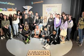 Holgate students at the Caramels D'Isigny Factory in Normandy