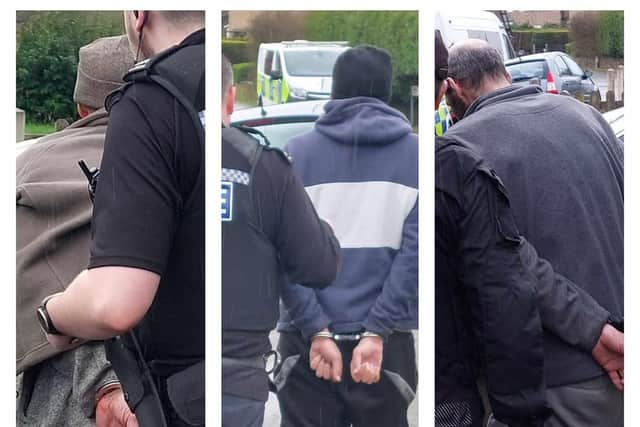 Three suspects were arrested following the drugs raid in Hucknall. Photo: Other