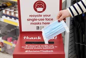 People can continue to recycle their face masks at Wilkos stores in Hucknall and Bulwell