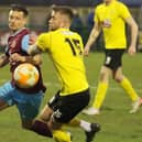 Aaron Short - pulled one back for 10-man Hucknall Town.