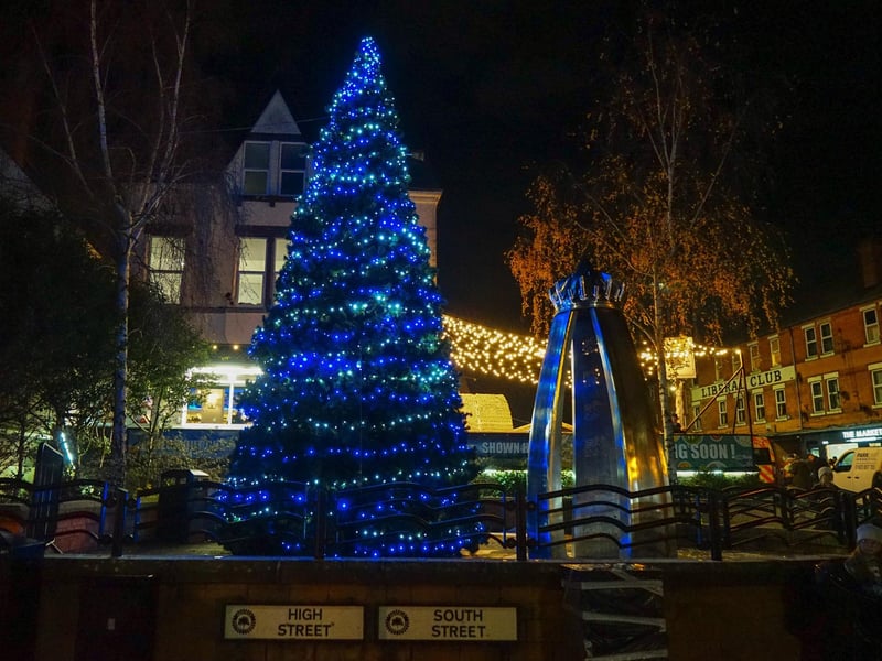 Hucknall's beautiful Christmas tree