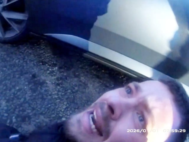 Logan Brandt tried to claim he'd suffered a broken leg after being stopped.