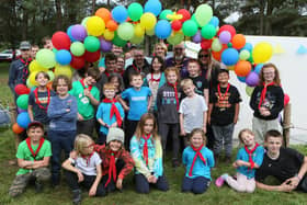Ashfield District Scout Camp, members from all the different age groups of the East Kirkby Scouts.