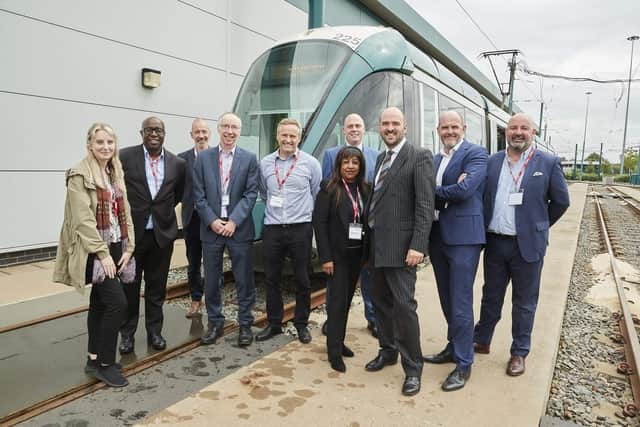 Transport minister Richard Holden MP visited Nottingham to see how the city's public transport system operates. Photo: Submitted
