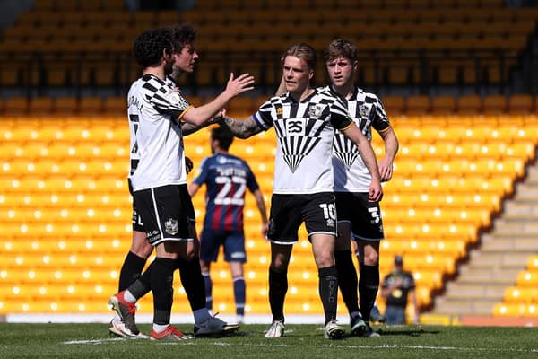 Will Swan (pictured back left) had a spell with Port Vale last season.