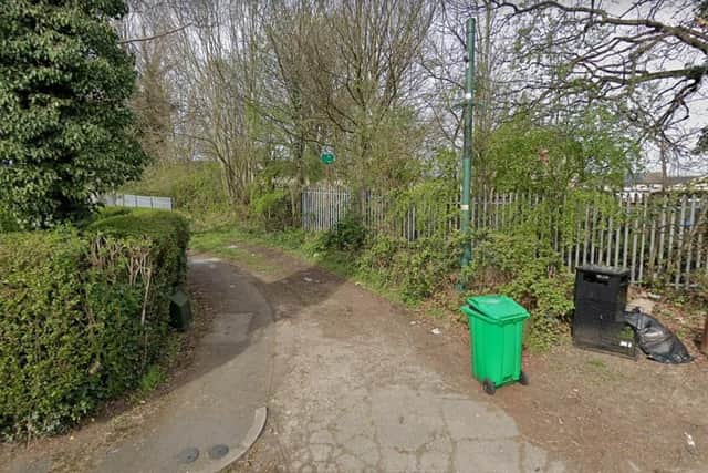 Nottingham City Council is looking at further closing off the alleyway between Haswell Road and Courtleet Way in Bulwell. Photo: Google