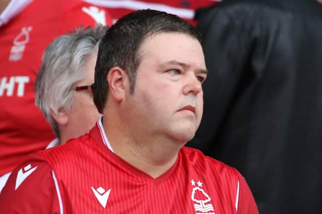Forest fans pictured at the Championship game against West Brom. Pic by Jez Tighe.