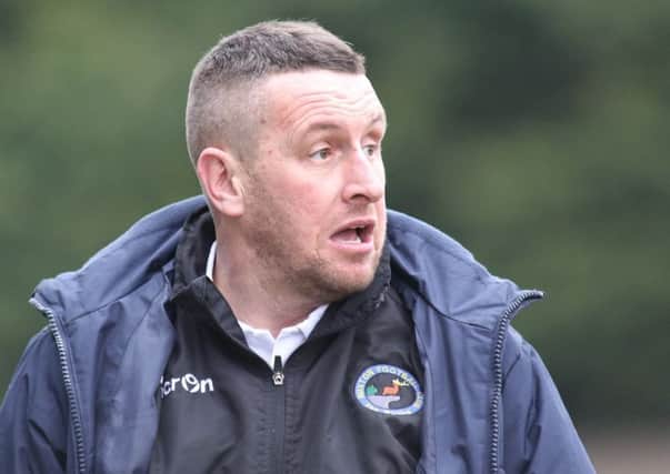Buxton FC  joint manager Paul Phillips