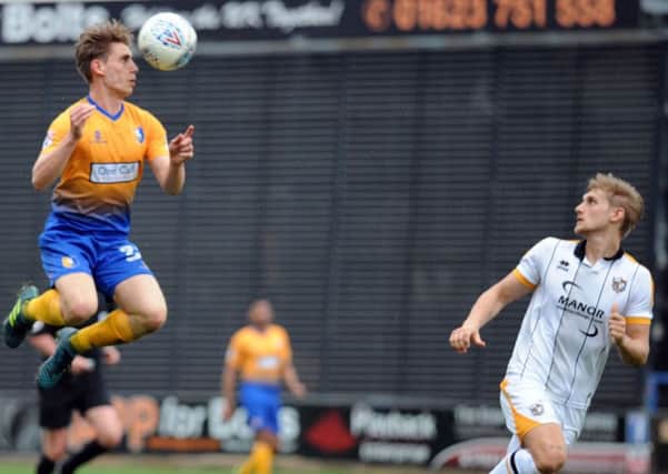 Mansfield Town v Port Vale.
Danny Rose in second half action.