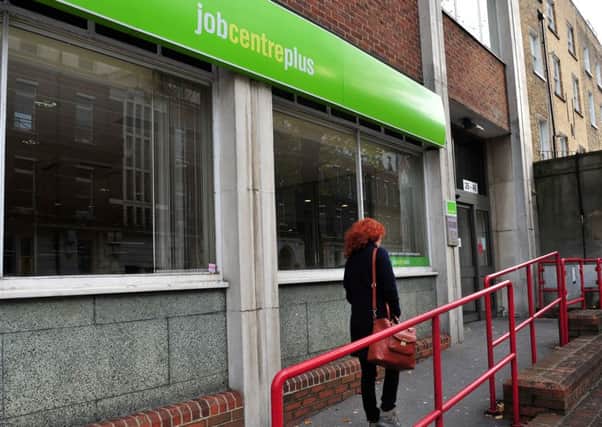A view of the Jobcentre Plus office in Lisson Grove, north west London.