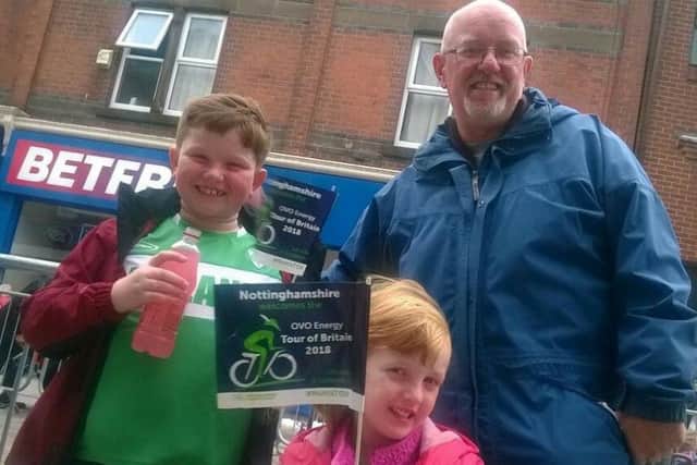 Darren Crossley was on the High Street with Matthew, eight, and Niamh, five.