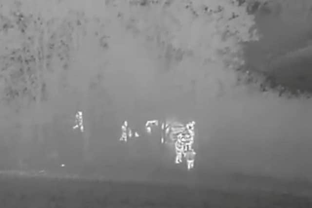 Police used a drone's thermal camera to track down a group of deer poachers