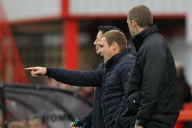 Picture by Gareth Williams/AHPIX.com; Football; Sky Bet League Two; Cheltenham Town v Mansfield Town; 03/11/18  KO 15:00; The Jonny Rocks Stadium; copyright picture; Howard Roe/AHPIX.com; An irate Mansfield boss David Flitcroft during the first half at Cheltenham