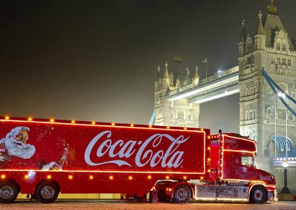 The Coca Cola Christmas truck is preparing to head out on tour