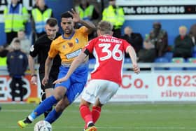 Mansfield Town vs. Charlton Athletic        
Jacob Mellis in second half action.