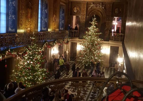 Chatsworth decorated for Christmas