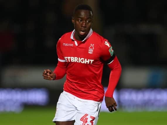 Arvin Appiah in action for Forest.
