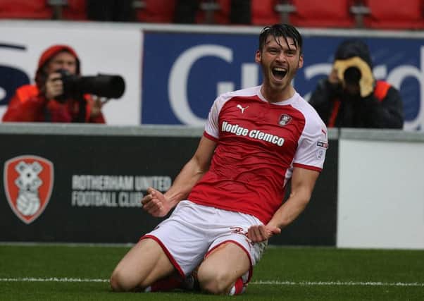 Kieffer Moore suffered a bad injury in the game against Gillingham. (Photo by Pete Norton/Getty Images)