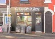 The thriving Cassidy and Sons butcher's shop on Watnall Road, Hucknall.