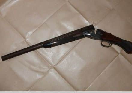 A shotgun seized during Operation Reacher