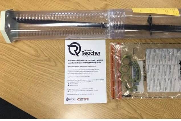Blades and a knuckle duster were among the weapons seized.