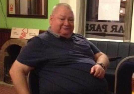 Gary Watson before he embarked on his slimming challenge.