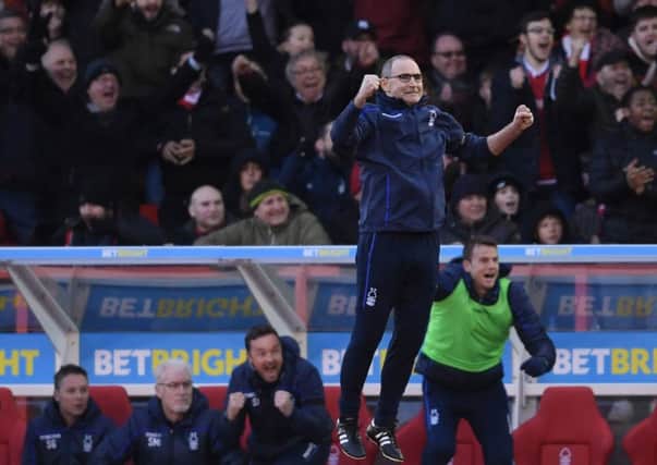 Martin O'Neill was delighted with his players after the win over Swansea City. (Photo by Laurence Griffiths/Getty Images)