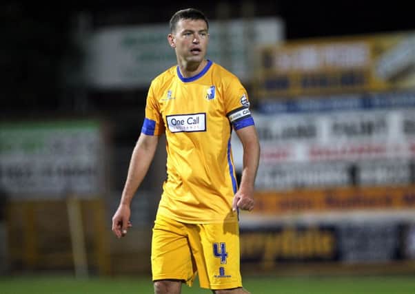 Mansfield Town v Newport County
English League Football - Sky Bet League Two
One Call Stadium, Field Mill, Mansfield, England.
19th August 2014

Mansfield Town's John Dempster.

Picture by Dan Westwell (PLEASE BYLINE)

dan.westwell@btinternet.com
07793 733140