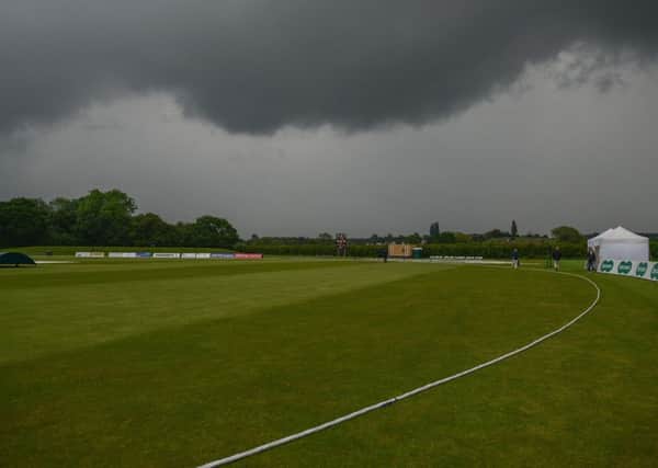 Notts v Hampshire at John Fretwell Sports Complex, match ended early by the heavy rain