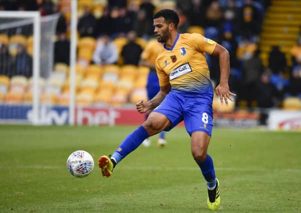 Mansfield Town's Jacob Mellis: Picture by Steve Flynn/AHPIX.com, Football: Skybet League 2  match Mansfield Town -V- MK Dons at One Call Stadium, Mansfield, Nottinghamshire, England on copyright picture Howard Roe 07973 739229