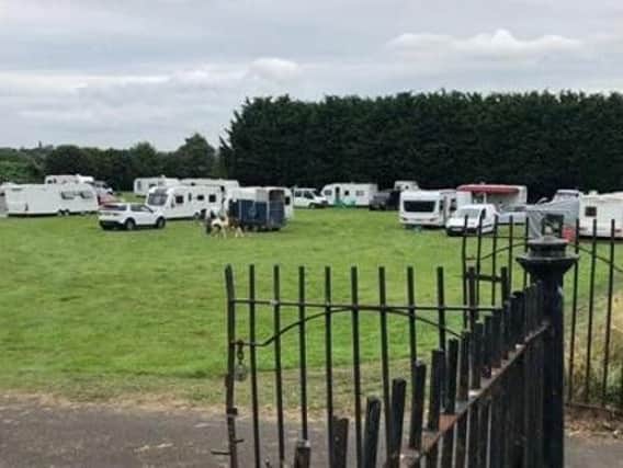 Travellers have been ordered to vacate Hempshill Lane Recreation Ground in Bulwell by Monday.