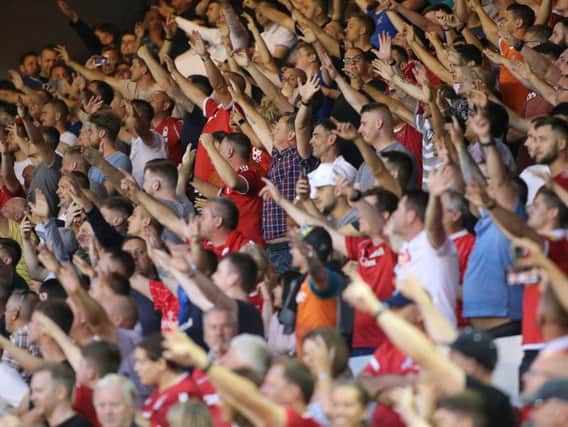 Forest fans in full voice at the City Ground