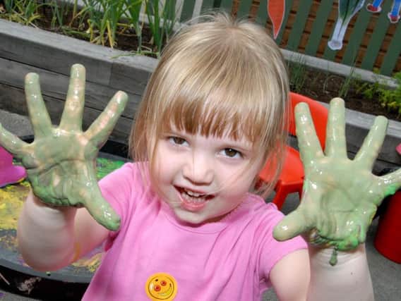 2010: Summer Priestley is pictured enjoying a spot of painting at the summer fair at High Leys Childrens Centre in Hucknall. Did you go to this event?