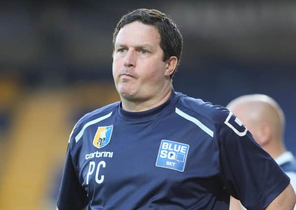 Mansfield Town manager Paul Cox  -Pic by:Richard Parkes