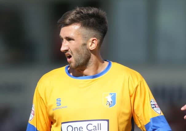 Mansfield Town's new boy Ollie Palmer  -Pic by:Richard Parkes