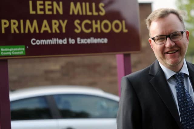 Russell Tew the new Headteacher at Leen Mills Primary School, Hucknall.