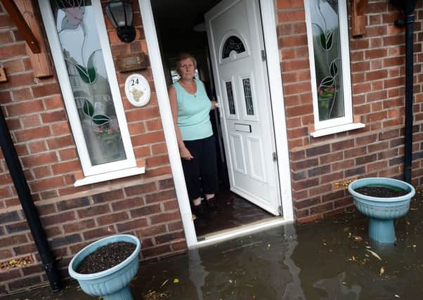Hucknall flood.
Elaine Mullan at number 24.