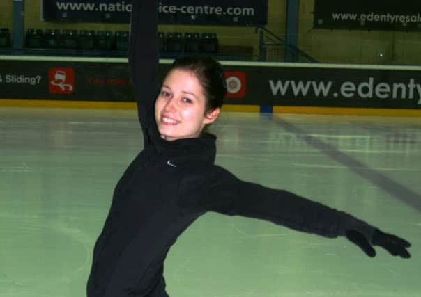 Sutton figure skater Kershia Broughton, who has won a place on the National Ice Skating Association's Advanced Apprenticeship in Sporting Excellence.