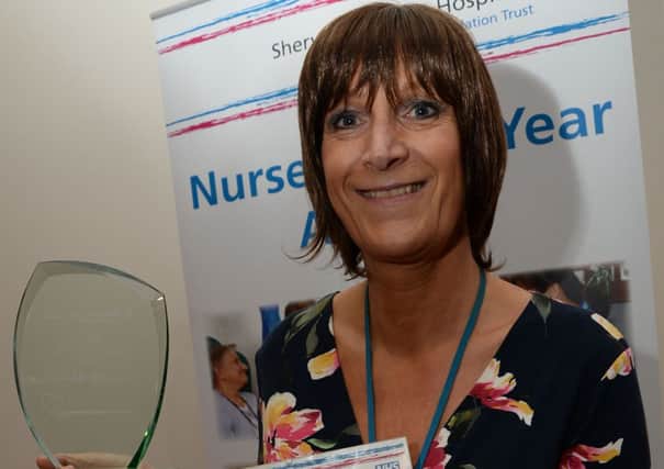 Nurse of the Year Awards at King's Mill Hospital. Nurse of the Year Winner Suzanne Goralik G131101-7e