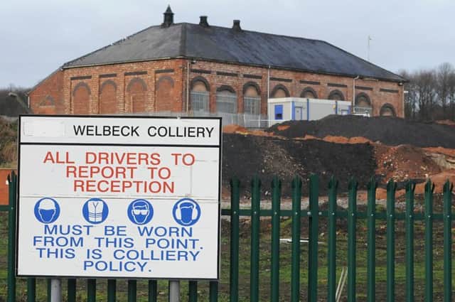 Welbeck Colliery police at the scene