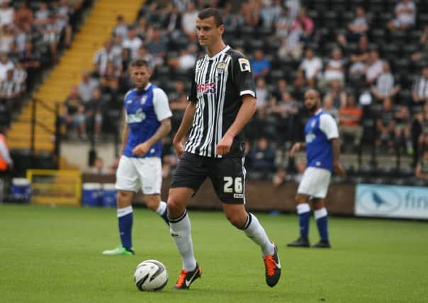 Haydn Hollis in action for Notts County