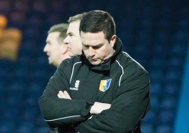 Down and out Paul Cox cannot watch as Mansfield slump to 12 League games without a Win