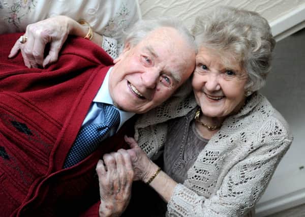 Tom and Hazel Pearson, who have celebrated their platinum wedding anniversary this month.