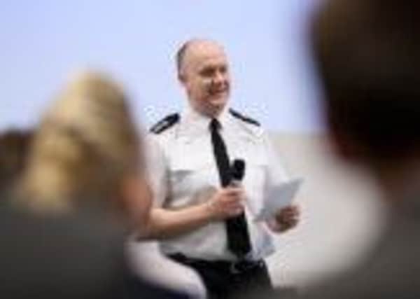 Insp Andy Clarke at Ashfield's Dragons' Den event