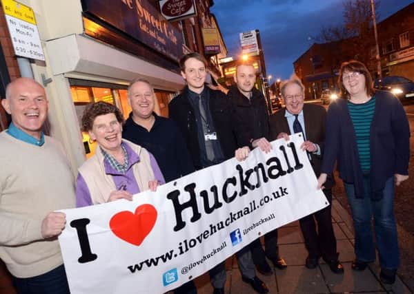 I Love Hucknall group meeting pictured from left are, Chris Williams, Sandy Singleton, Mark Allison, Phil Bailey, Stuart Pocklington, Dennis Robinson and Michelle Squires.