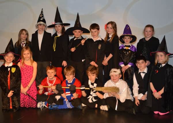 Pupils from High Oakham School's production of 'James Potter and the Golden Broomstick'.