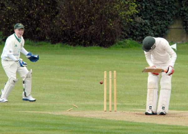 NMAC-Glapwell v Hucknall
Glapwell's Billy Davis looses his wicket
