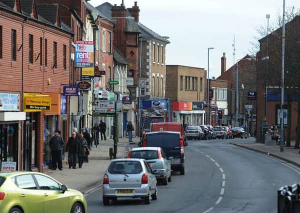 Pictured is Hucknall High Street, town centre.