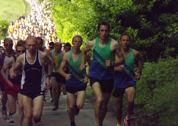 A Mansfield Harriers trio lead the way at Newstead Abbey.