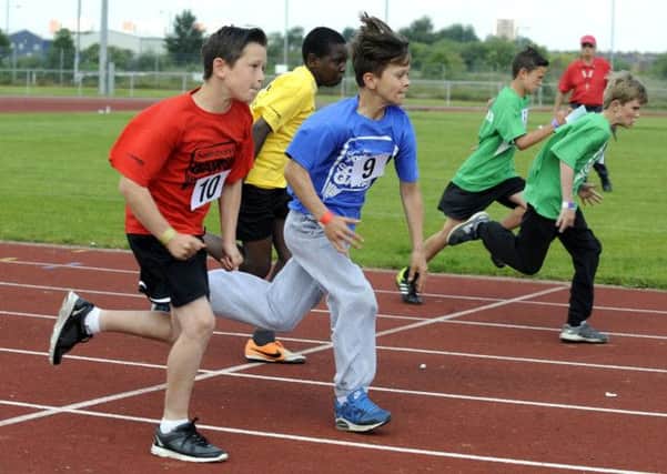 Past action from the Sainsbury's School Games.